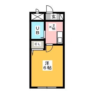 アネックス楠【1階】の間取り