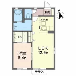 シャーメゾンシュエットA【1階】の間取り