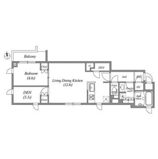 東京都新宿区大久保2【マンション】の間取り