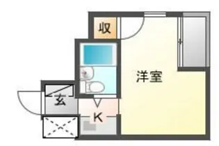 アルファ清心町II【6階】の間取り