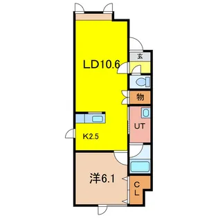 レグルス東光【1階】の間取り