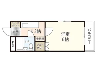 ブランズ壱番館【1階】の間取り