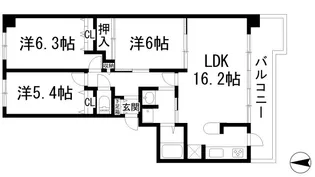 ラビスタ宝塚エスティオ1番館【4階】の間取り