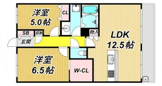 クラッシィハウス尼崎GRAND PLACE【3階】の間取り