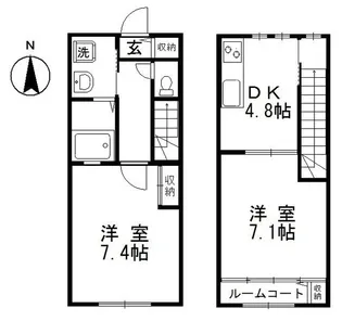 岡山県倉敷市酒津【一戸建】の間取り