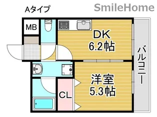 シーガル マンション【3階】の間取り