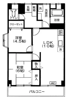 第3美光マンション【2階】の間取り