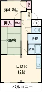 グリーンフォレスト【1階】の間取り