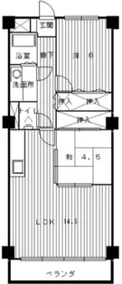 兵庫県明石市松の内2【マンション】の間取り