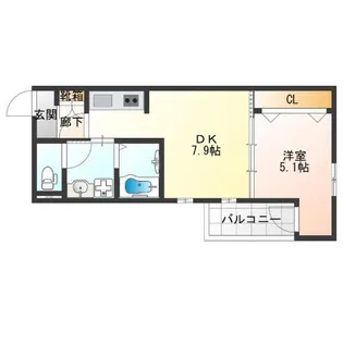 ウィンあんりゅう【2階】の間取り