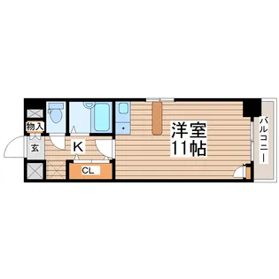 ベルビュー支倉【4階】の間取り