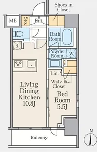 クレストコート本所吾妻橋【2階】の間取り