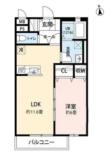 アムールイルヴィラージュ【2階】の間取り