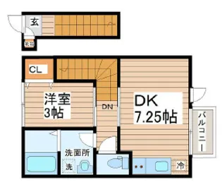 FORIA???中央セレーノ【2階】の間取り