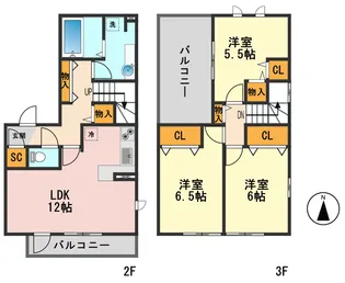 フローラの間取り