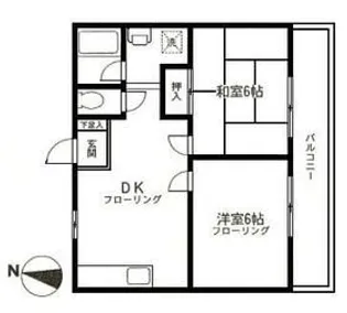クレール末吉【2階】の間取り
