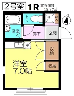 ヴィラ・ヴェスト【2階】の間取り