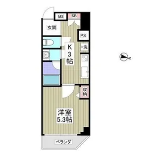 スペランツァ日本橋【3階】の間取り