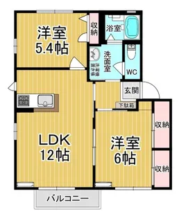 ラフォーレ・ハピネスD【2階】の間取り