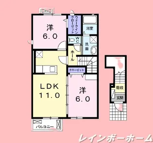 Nパークハウス A【2階】の間取り