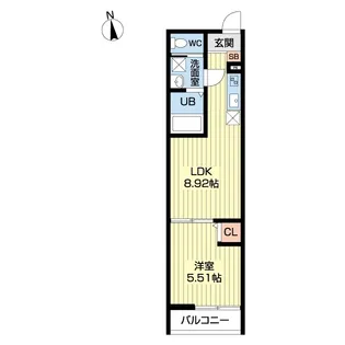 立川セイワレジデンスII【2階】の間取り