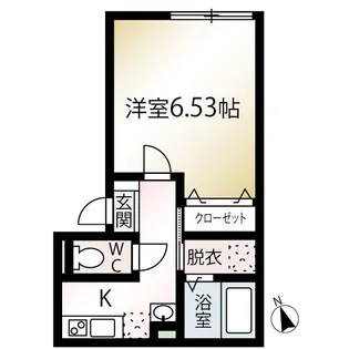 MQuarto一之江【2階】の間取り