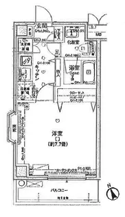 パレステュディオ西巣鴨【7階】の間取り