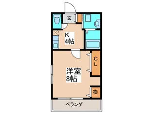 ハートフルOKA【1階】の間取り