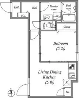 Branche鷺ノ宮II【2階】の間取り