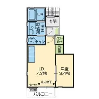 パルム(PALM)【1階】の間取り