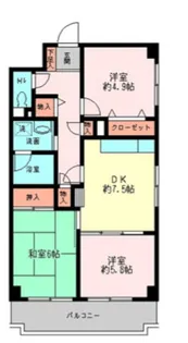 メゾンデフォンティヌ【2階】の間取り