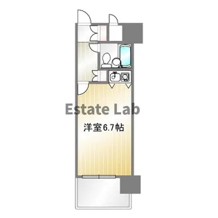 朝日プラザαポート神戸【8階】の間取り