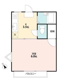 シェルコート壱番館【1階】の間取り