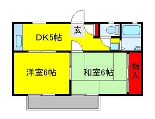 フェリシティハイツB棟【2階】の間取り
