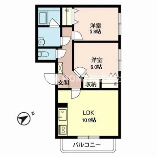 ブレイン枚田岡【3階】の間取り