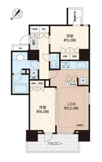 ザ・パークハウスアーバンス東五反田【14階】の間取り