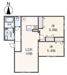 エクラ ド フルール【1階】の間取り