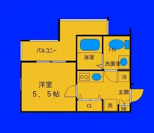 ラフィーネ西横浜【2階】の間取り