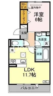 プランデュール Kei【1階】の間取り