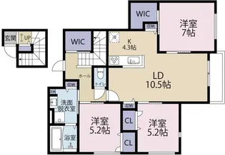 Belle Lead 東吉野 B棟【2階】の間取り