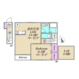 J・URBAN赤塚【2階】の間取り