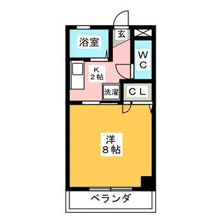 サントラストB【1階】の間取り