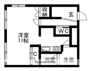 中商ビル【4階】の間取り