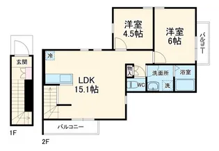 Camino鷺沼【2階】の間取り