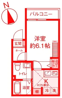 スイング二ツ橋【2階】の間取り