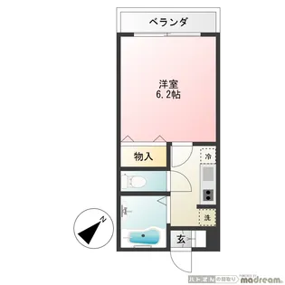 YSK新宿御苑【6階】の間取り