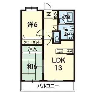 ダイイチライフ弐番館【2階】の間取り