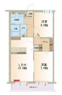 アレリア・レクレール【1階】の間取り