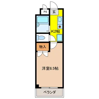 リズスクエア 中棟【1階】の間取り
