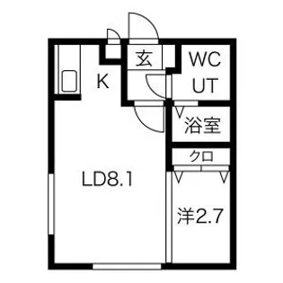 グランメール南郷14【2階】の間取り